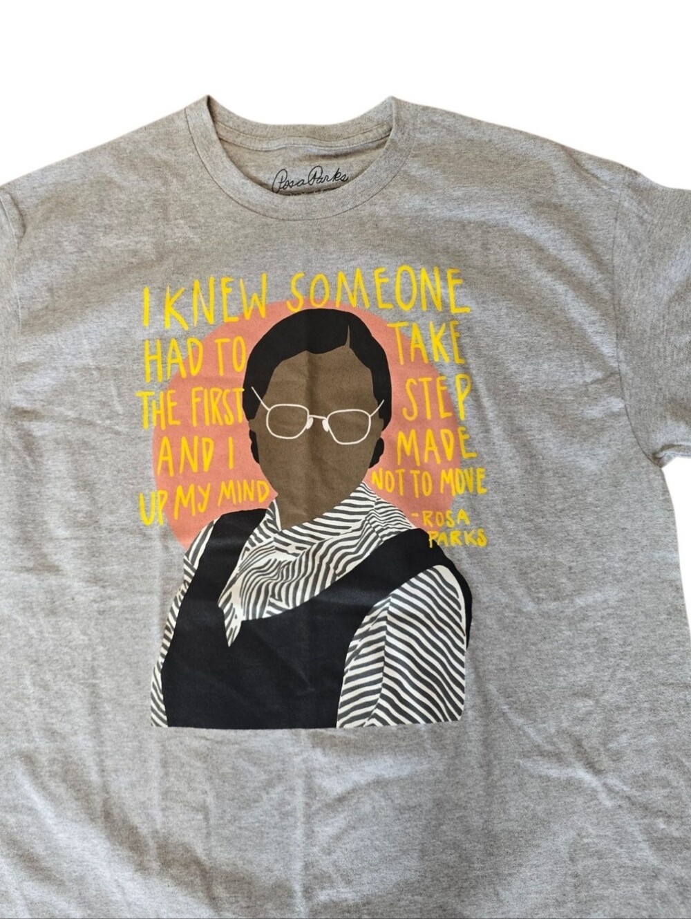 Rosa Parks Gray Short Sleeve Graphic T-shirt L - Picture 2 of 4